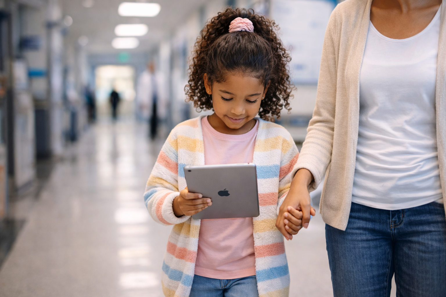 Kids using Kids Mode navigation